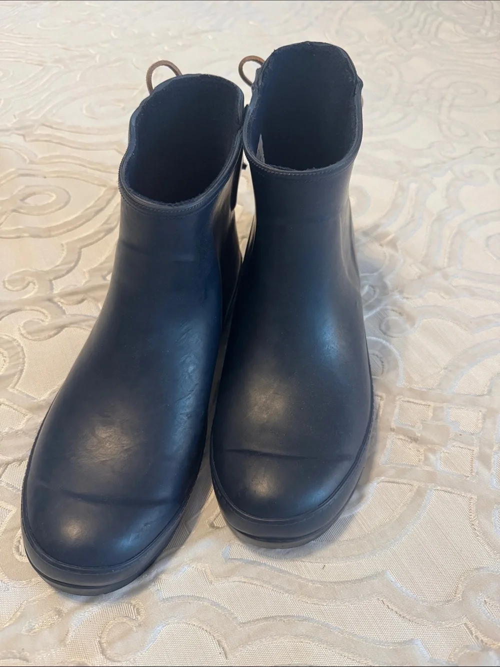 Sperry Navy Waterproof Rubber Ankle Boots